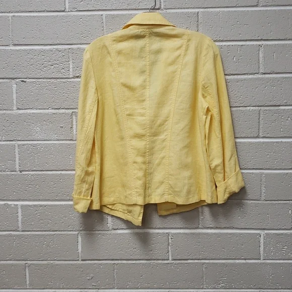 Chico's Sunny Yellow Moto Jacket - Picture 6 of 6